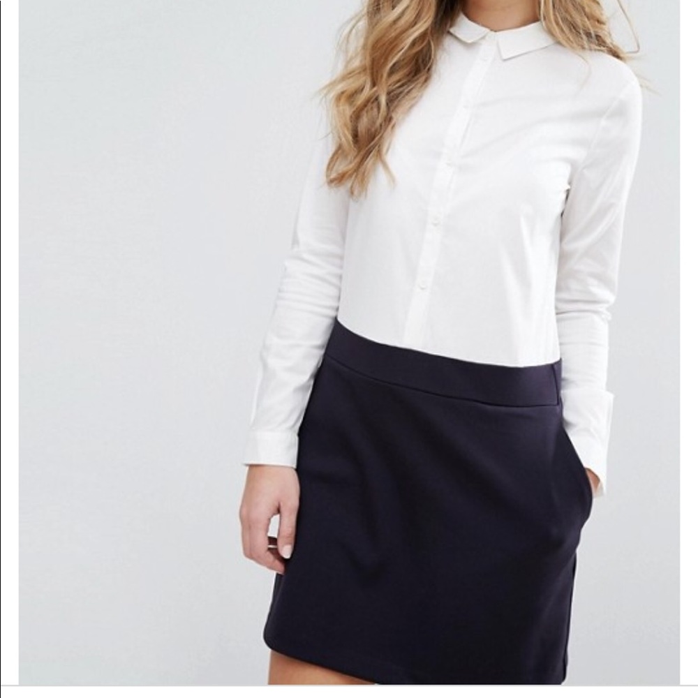 NWT French Connection Bernice shirt dress pockets!